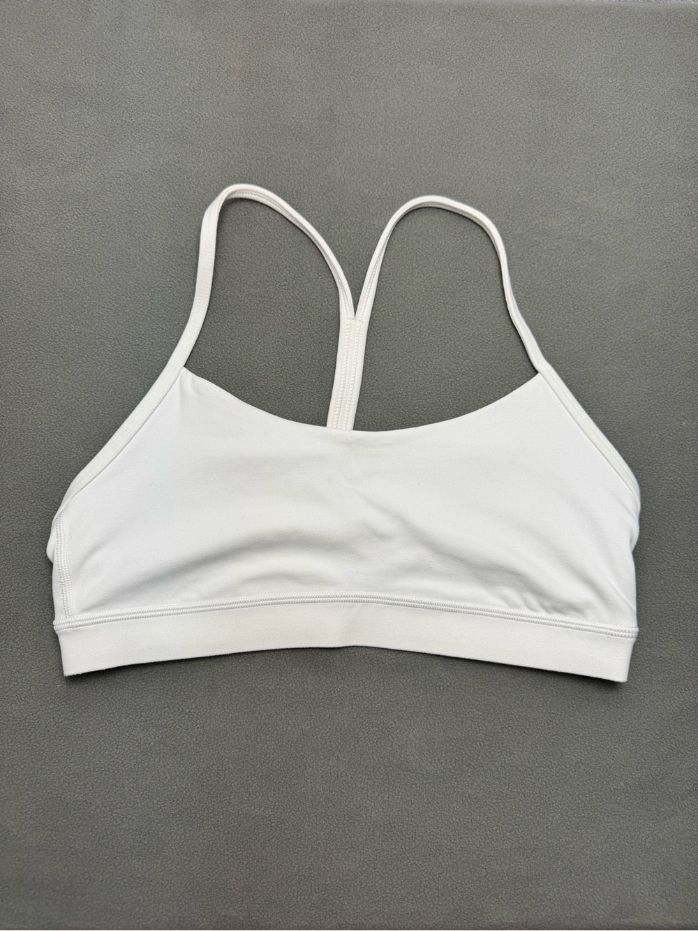 lululemon athletica White Racerback Seamless Bralette